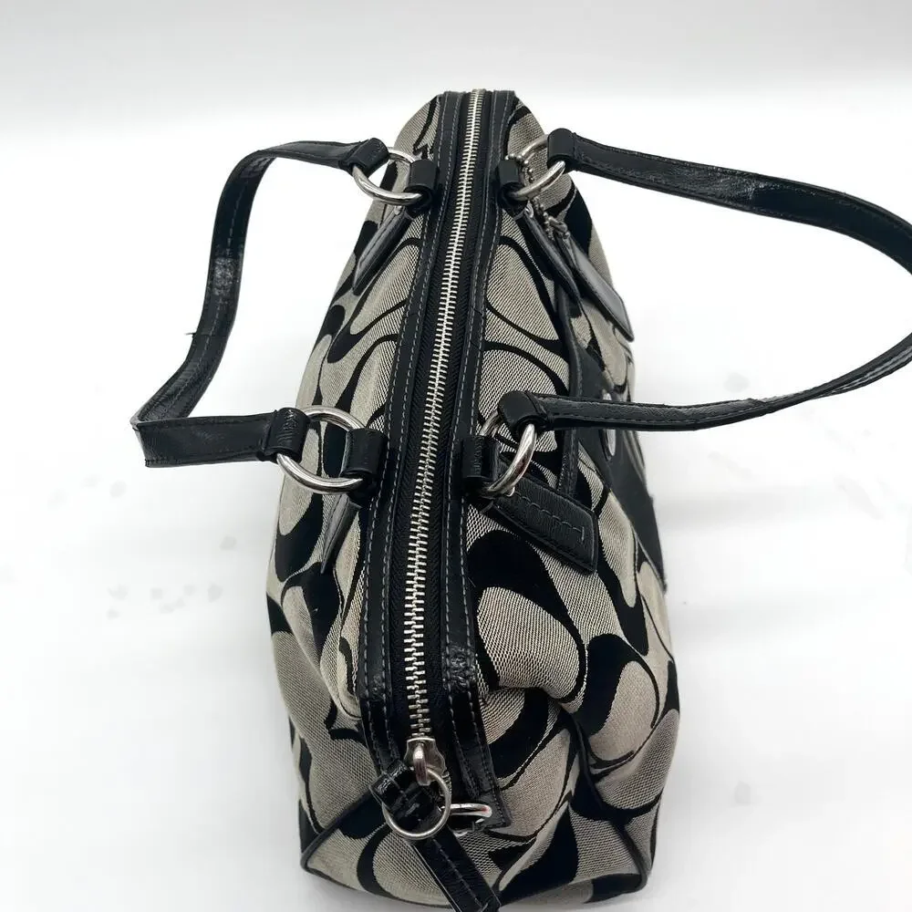 COACH Signature Satchel, Black